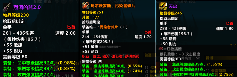 魔兽世界时光服暗改:美酒节匕首幻化被砍,BIS装备一夜变废品