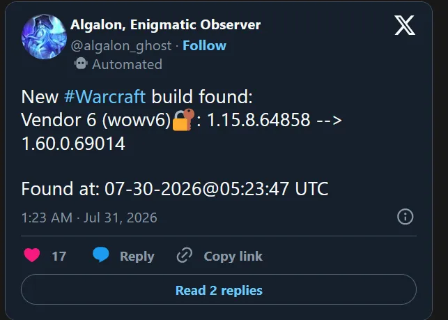 魔兽世界怀旧服Plus上线倒计时30天,试玩版送审透露关键信号