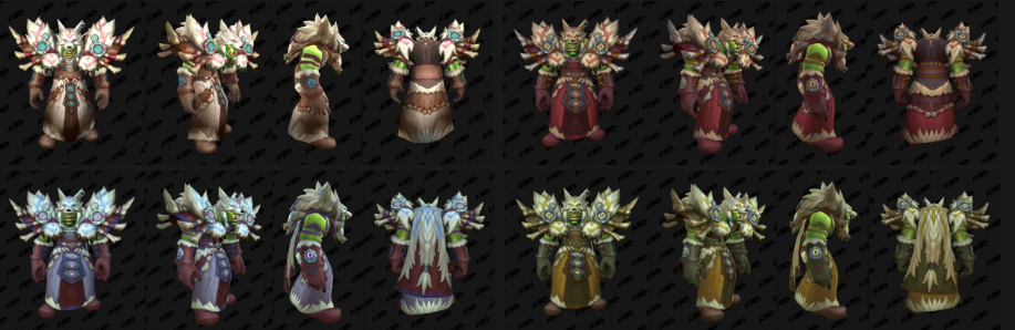 魔兽世界无限服海加尔山T套装首曝:全职业四配色模型重做,Plus2玩家BIS要换血