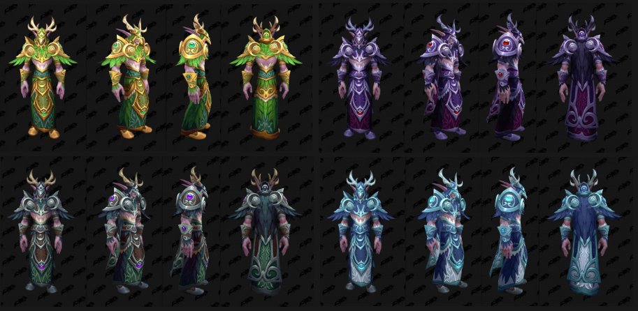 魔兽世界无限服海加尔山T套装首曝:全职业四配色模型重做,Plus2玩家BIS要换血