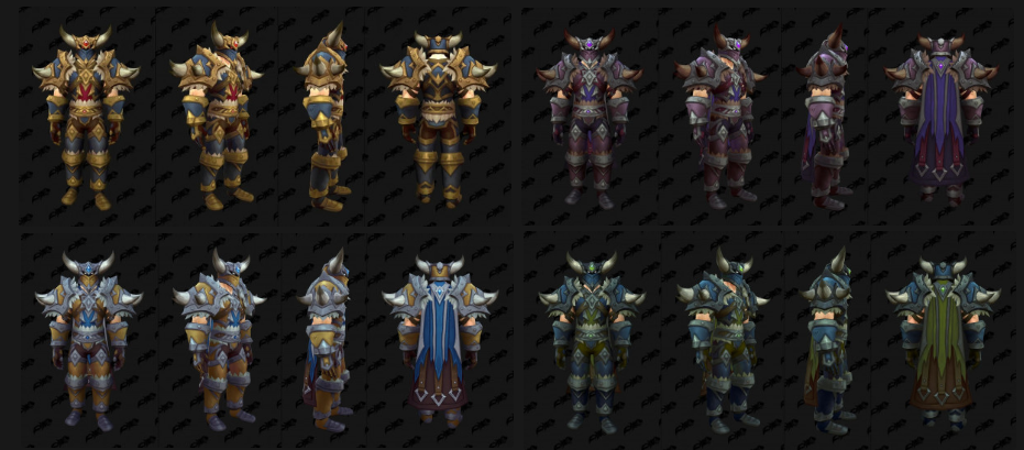 魔兽世界无限服海加尔山T套装首曝:全职业四配色模型重做,Plus2玩家BIS要换血