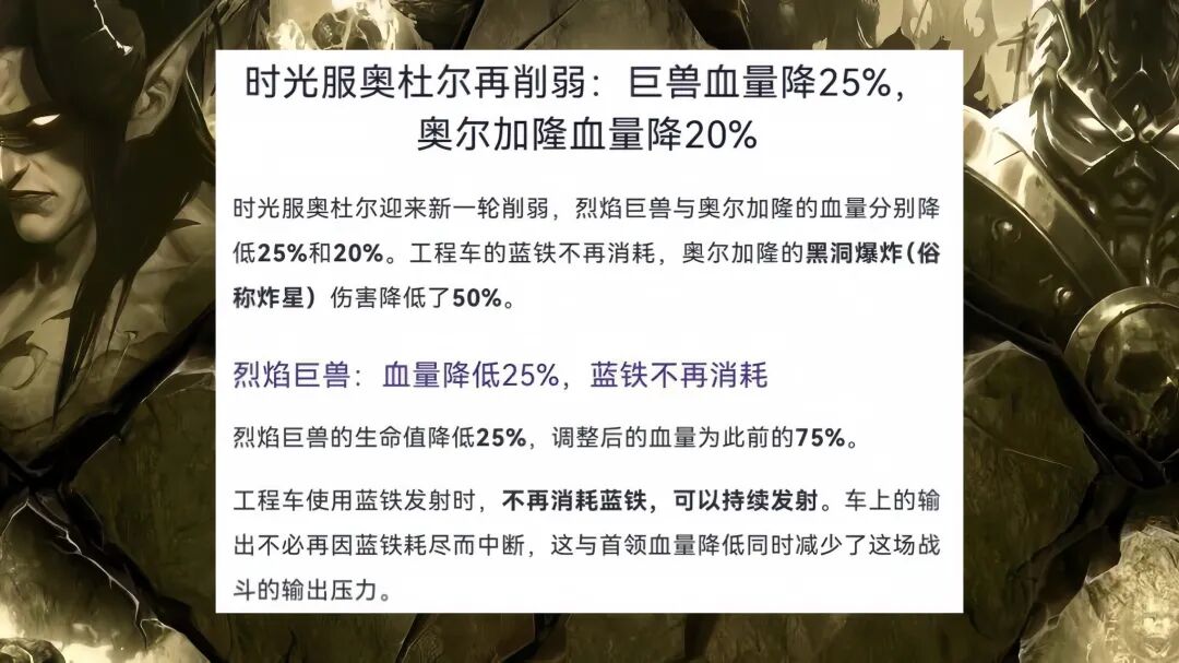 魔兽世界时光服奥杜尔首周热修双BOSS，难度党心态崩了？国服玩家需注意